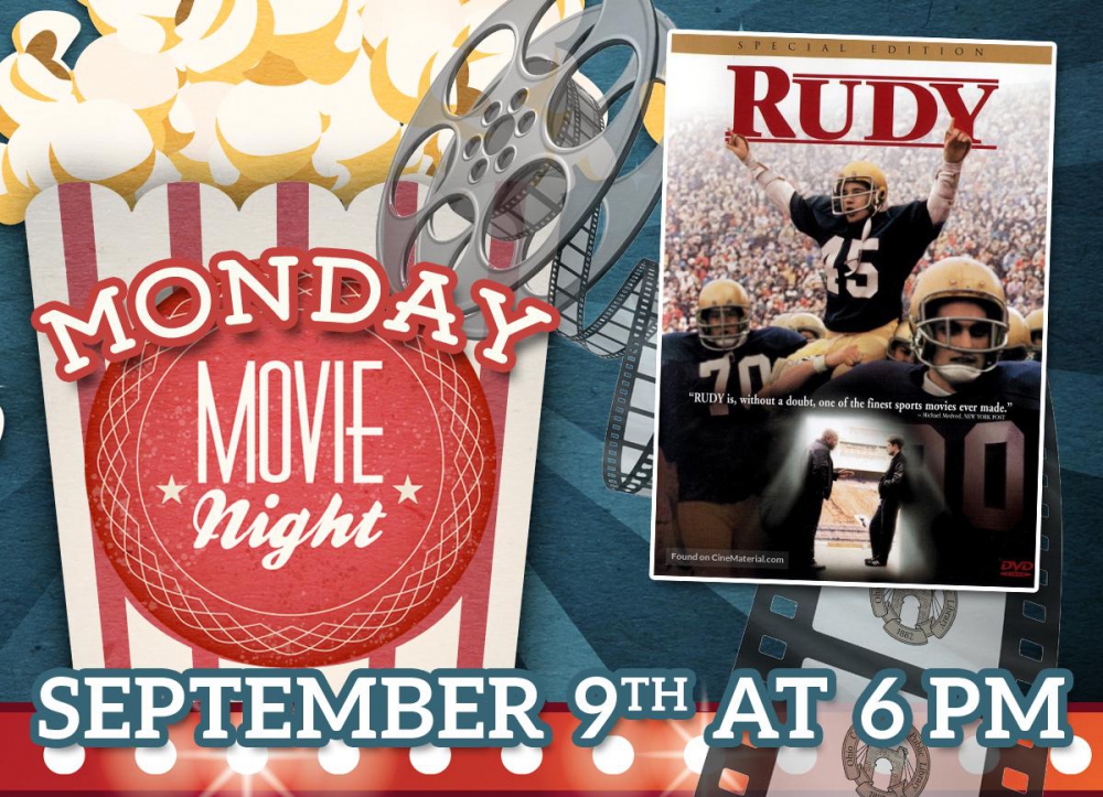 MONDAY MOVIE AT THE LIBRARY: Rudy (1992)