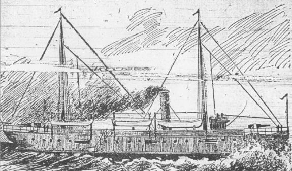 The Gunboat Wheeling, by Casselli, from the Wheeling Daily Intelligencer, Jan. 23, 1897 