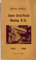 Cover of Wheeling Corpus Christi Parish Golden Jubilee 1916-1966 pamphlet