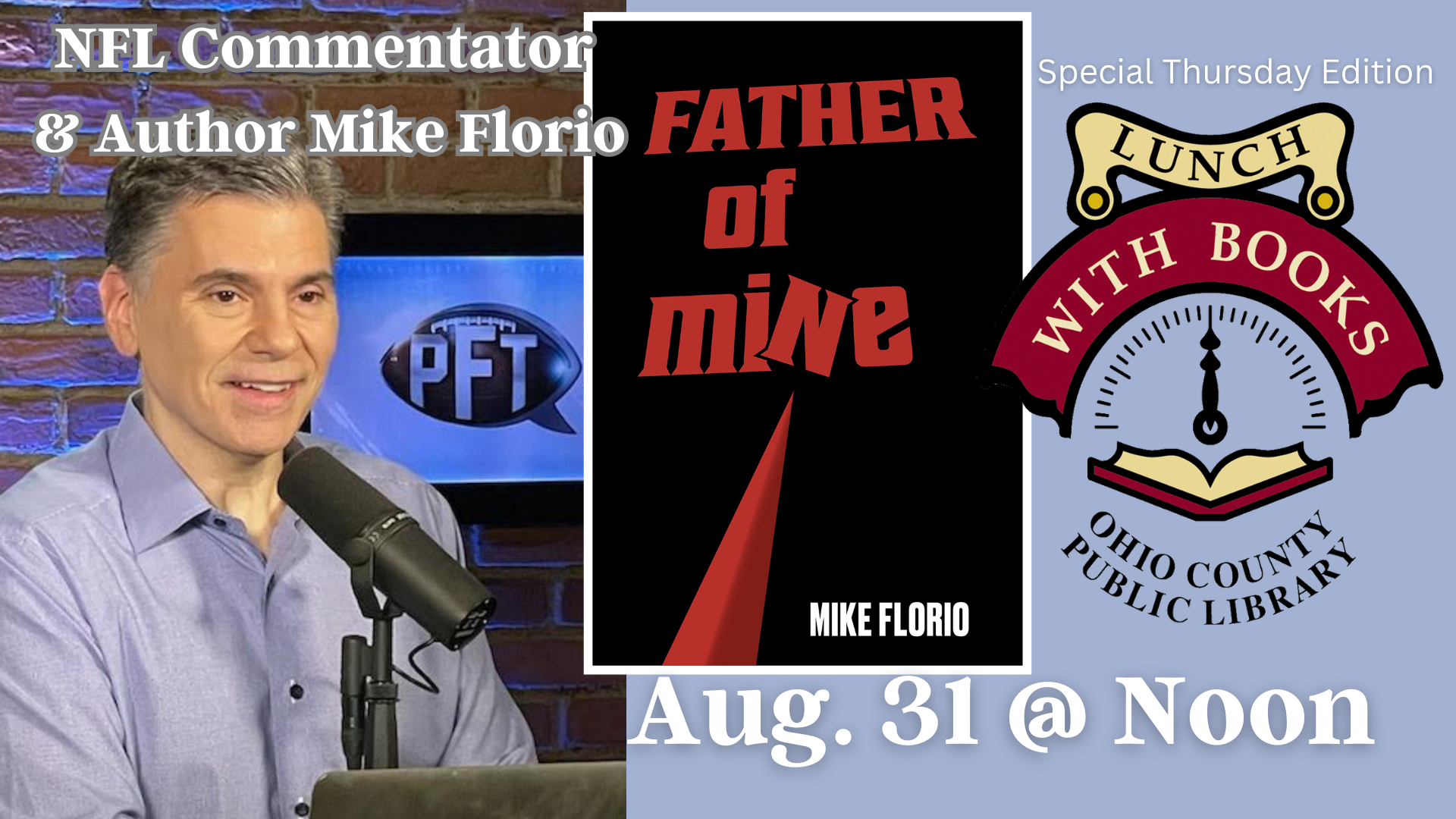 Mike Florio, Author of Father of Mine Calendar Ohio County Public Library Ohio County
