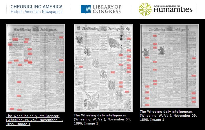 Newspapers on Chronicling America