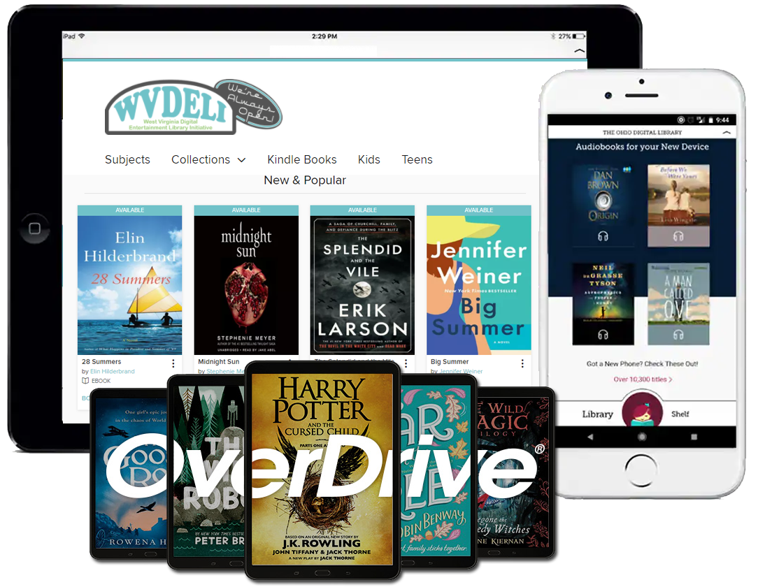 Download e-books and audiobooks on WVDeli