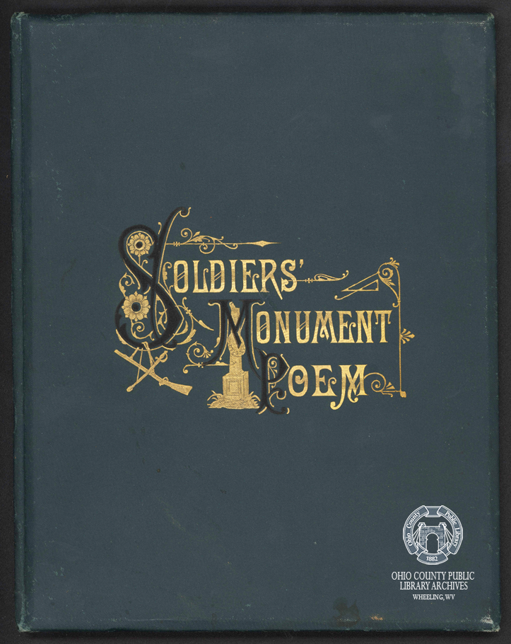 Cover of poem by William Leighton read by him at the dedication of the monument in 1883.