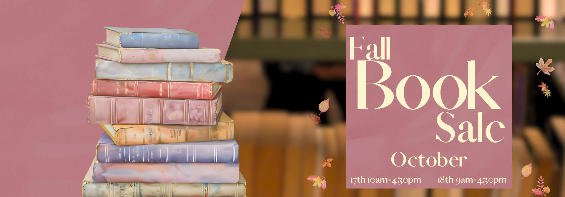 Fall Book Sale Coming Soon