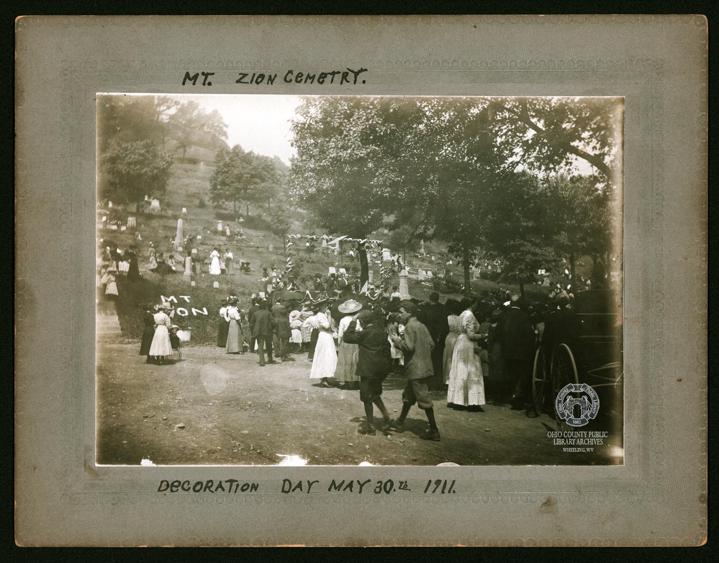 Decoration Day at Mt. Zion Cemetery, May 30, 1911