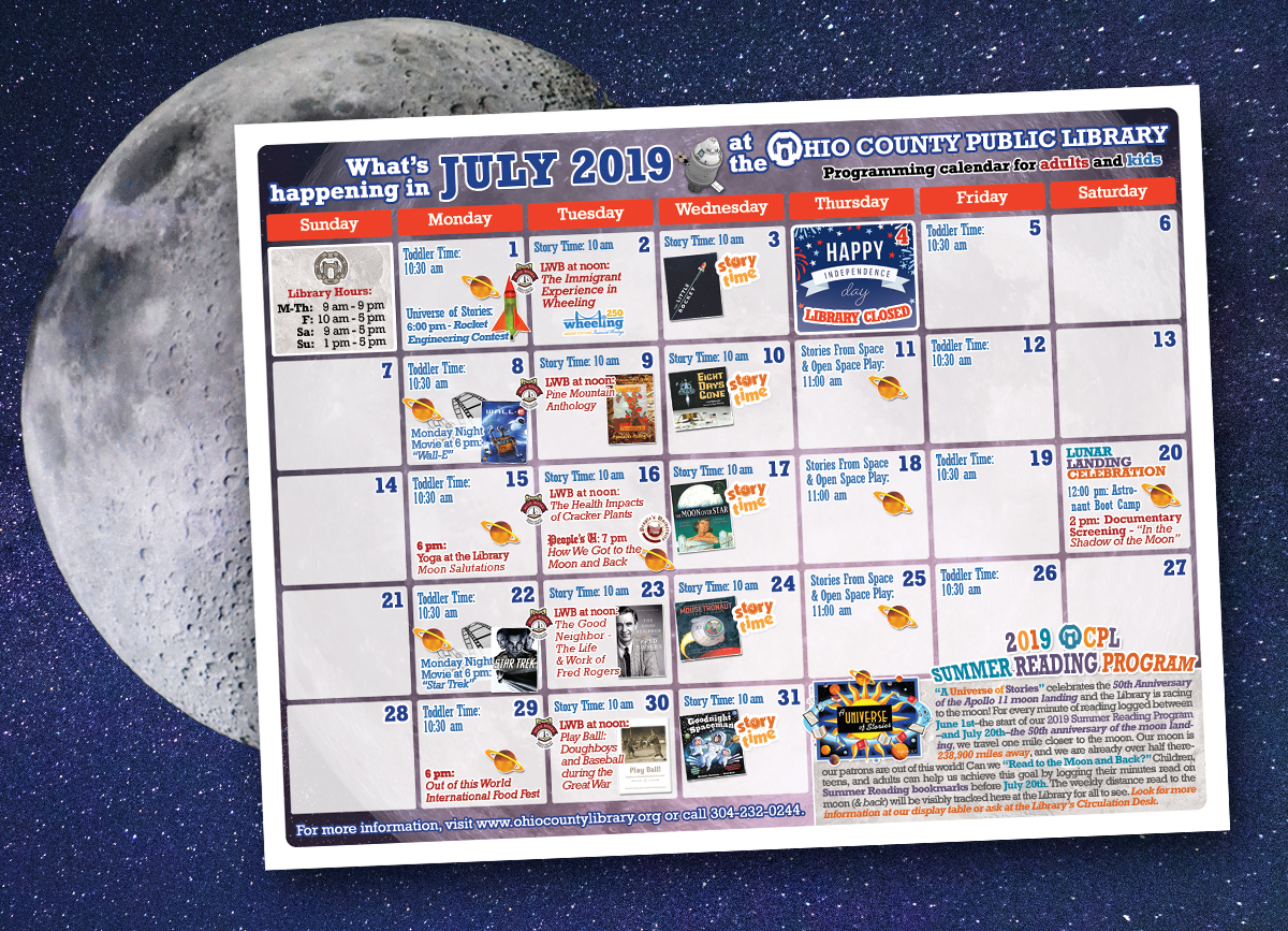 July 2019 OCPL Programming Calendar Available News Ohio County July 2019 OCPL Programming Calendar Available News Ohio County