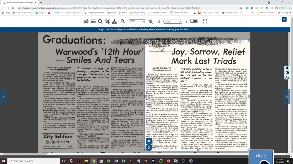 Creating a newspaper clipping - step 3: Expand crop box to cover the entire article