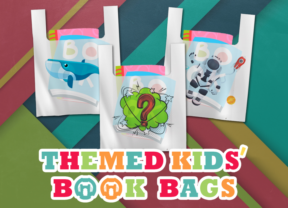 Check Out Themed Book Bags for Kids!