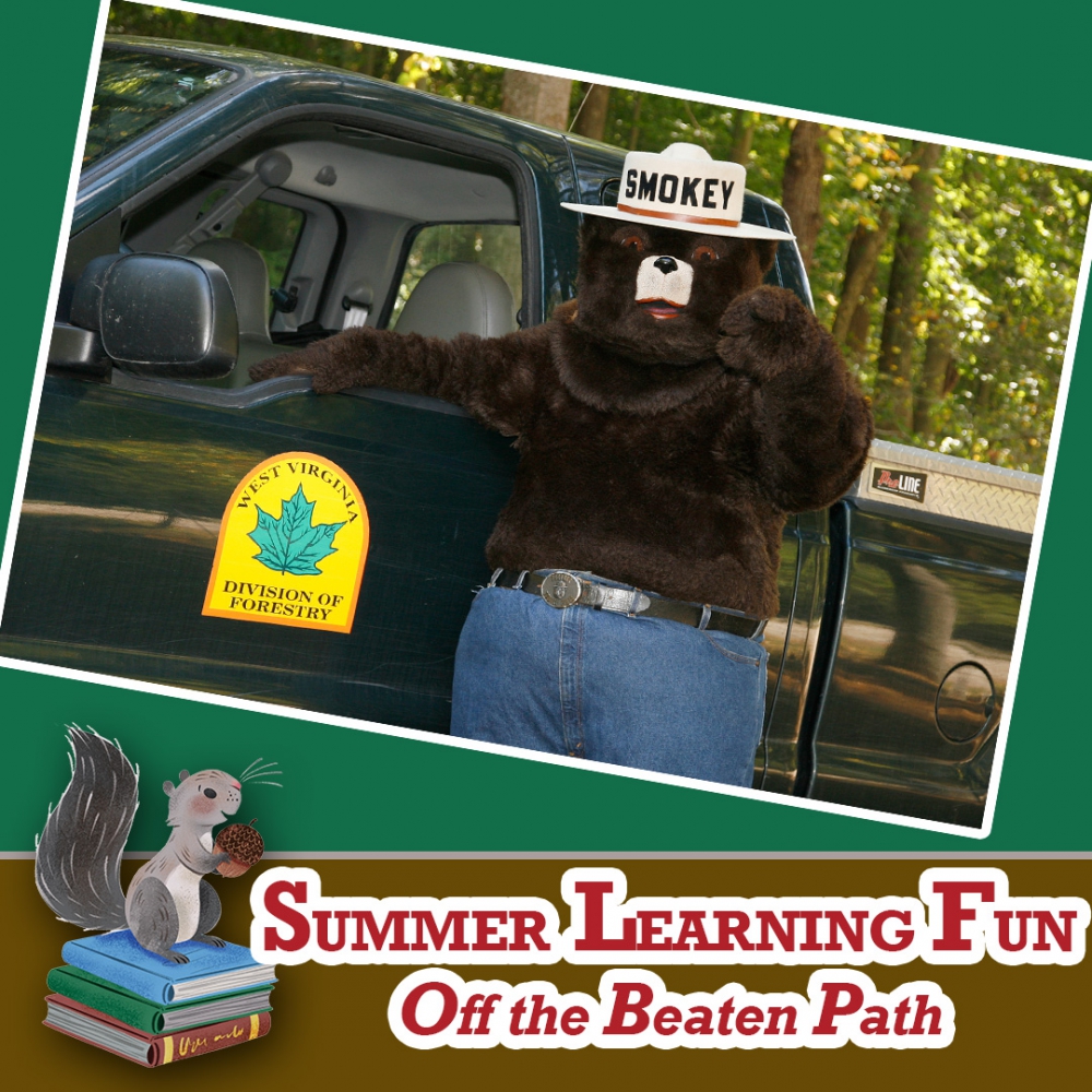 Smokey Bear & WV Forestry Visit OCPL - Off the Beaten Path