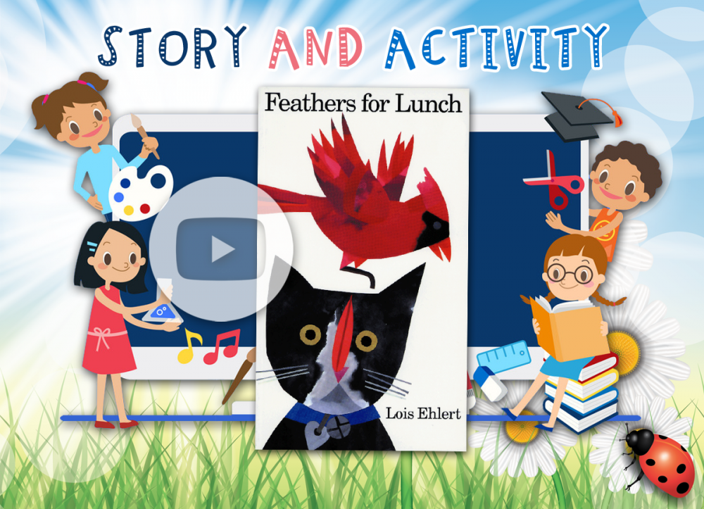 OCPL KIDS ONLINE: Story and Activity - Feathers For Lunch