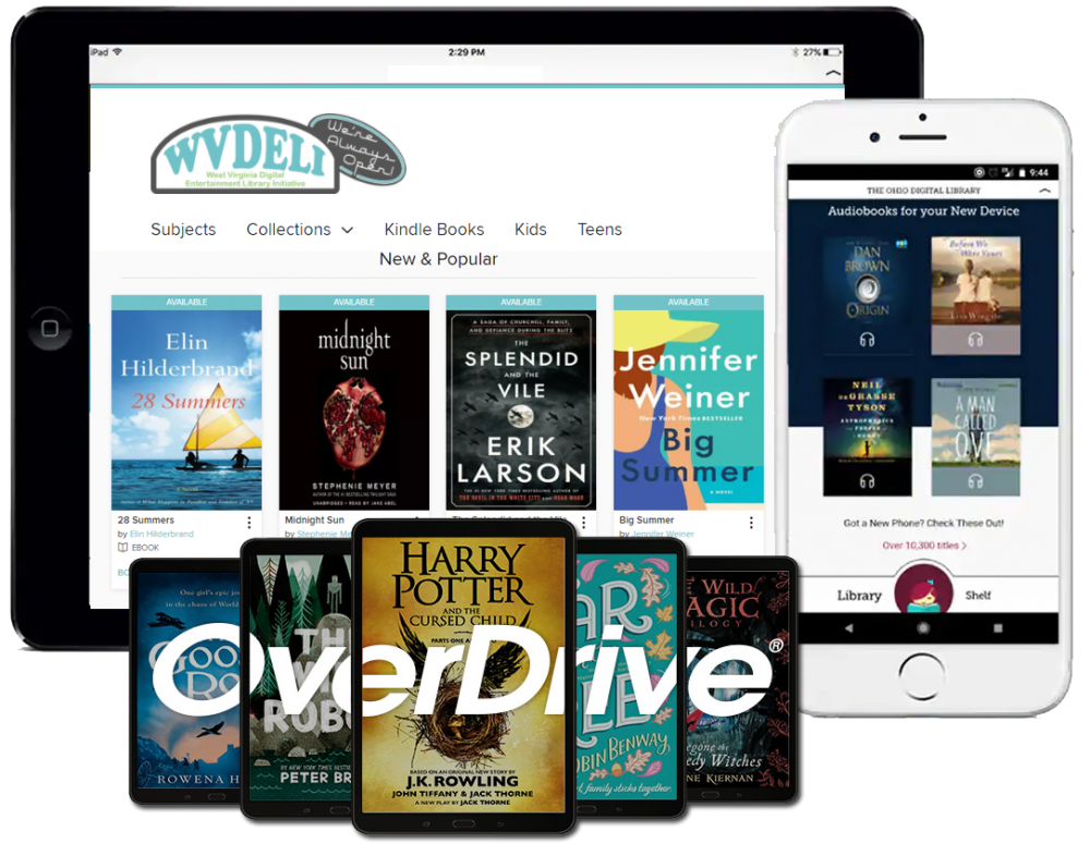 Download e-books and audiobooks on WVDeli