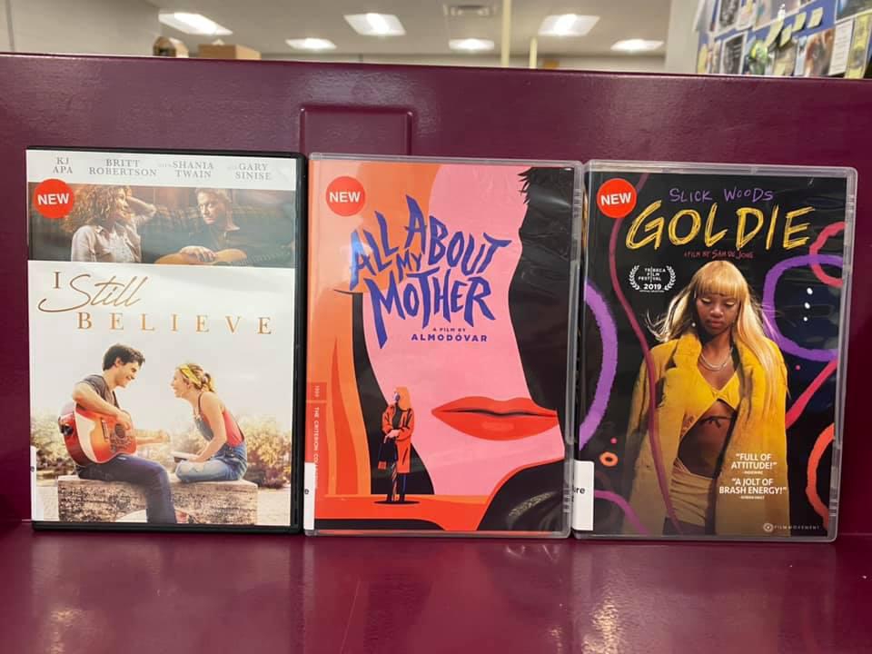 New DVDs available for curbside pick-up at the Library