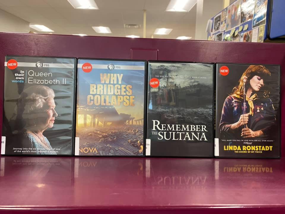 New DVDs available for curbside pick-up at the Library