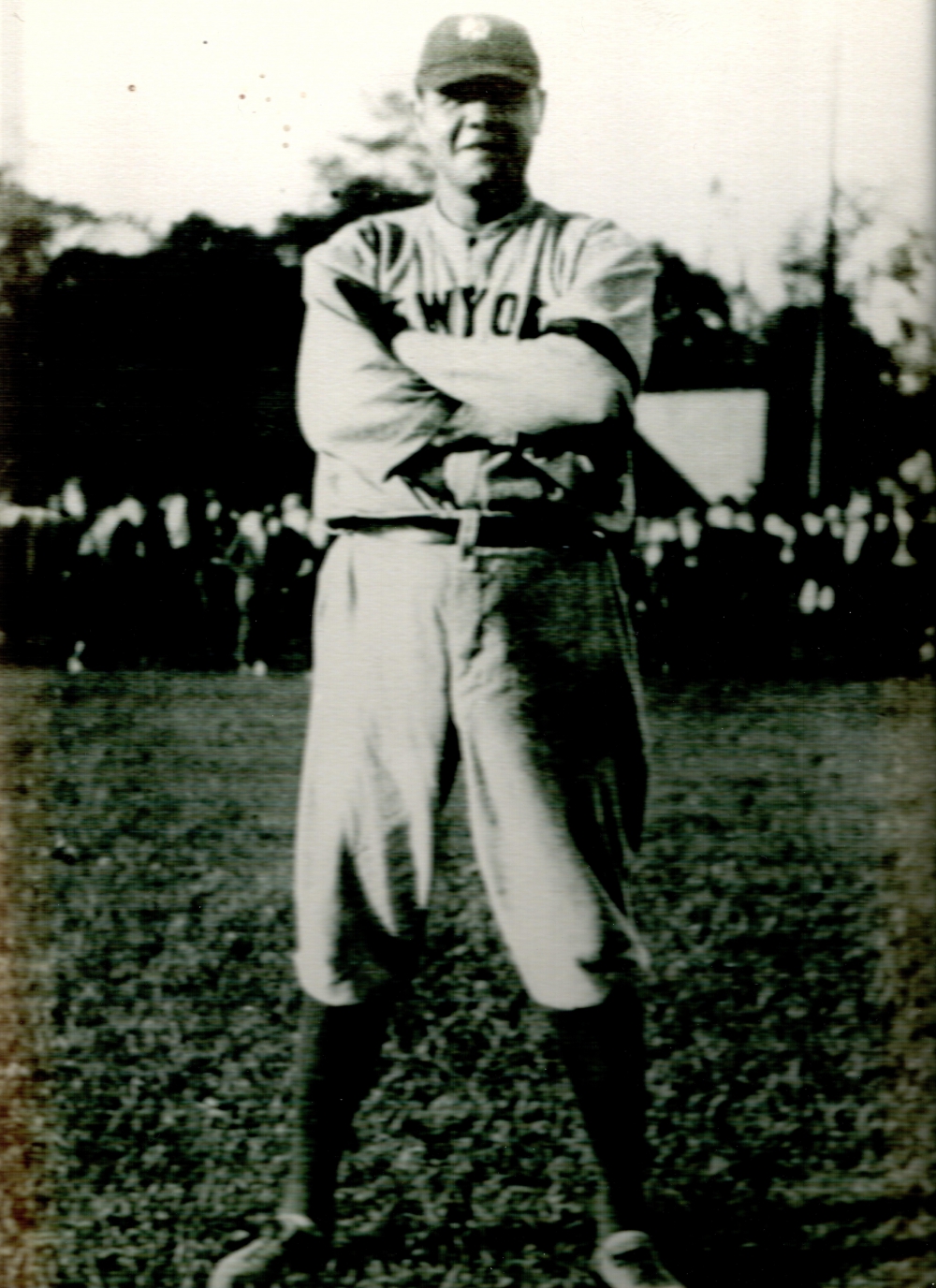 Babe Ruth at Bauer Park, 1933.