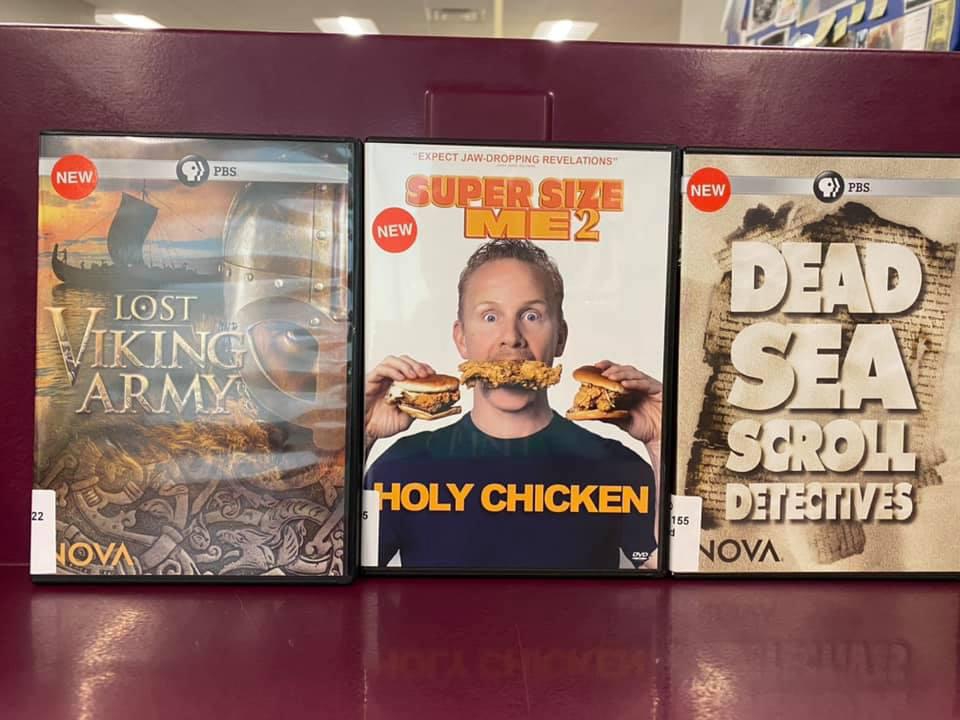 New DVDs available for curbside pick-up at the Library