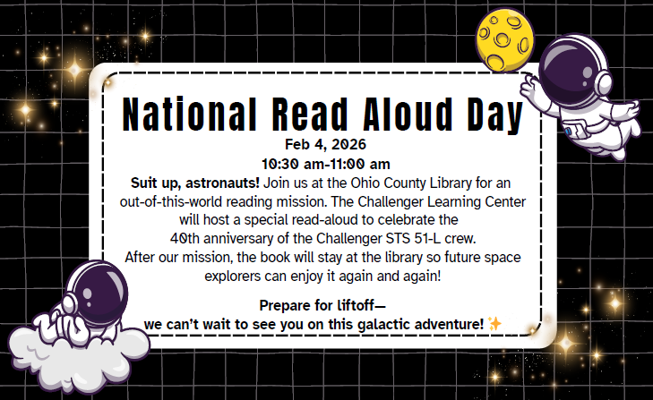National Read Aloud Day with the Challenger Learning Center