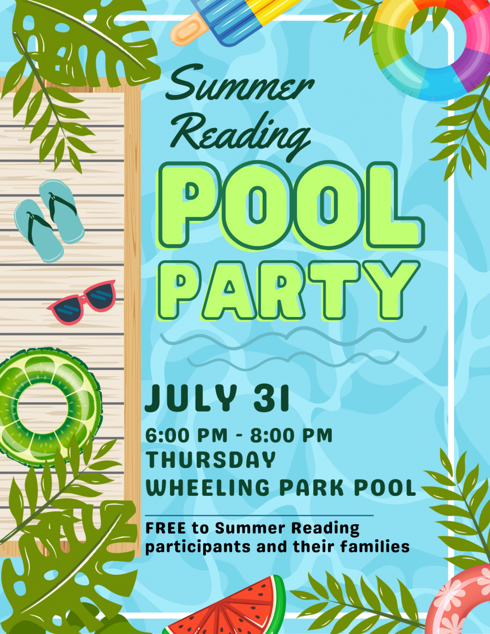 End of Summer Reading Pool Party