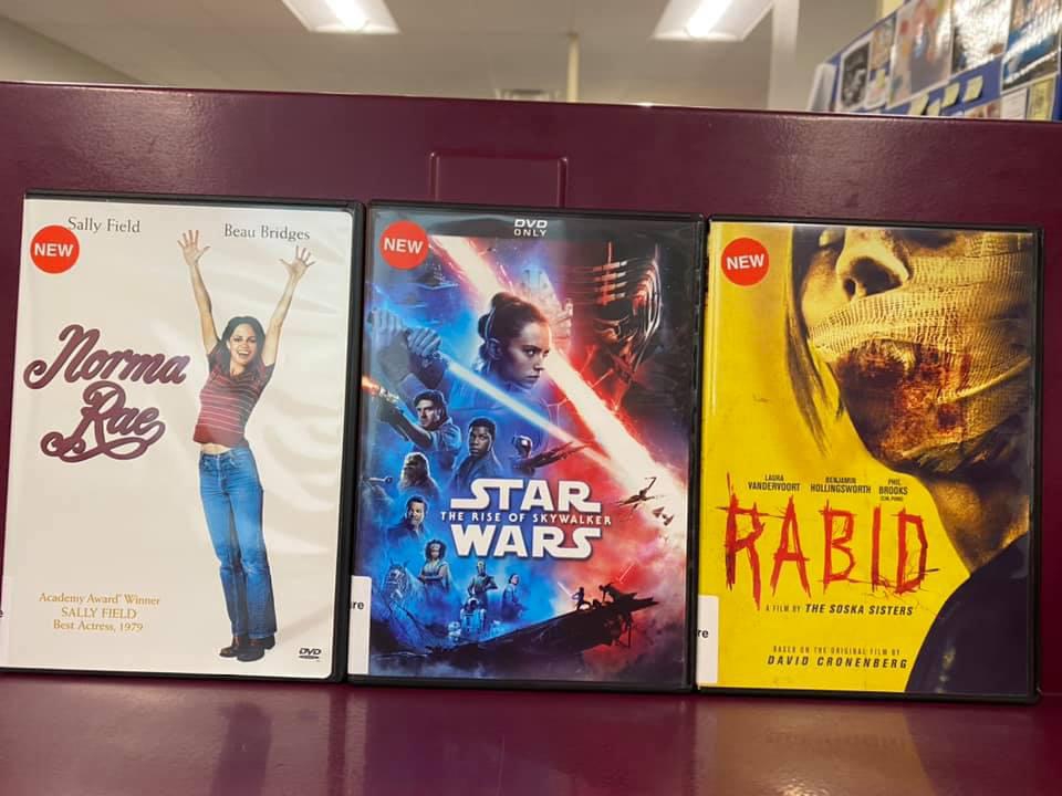 New DVDs available for curbside pick-up at the Library