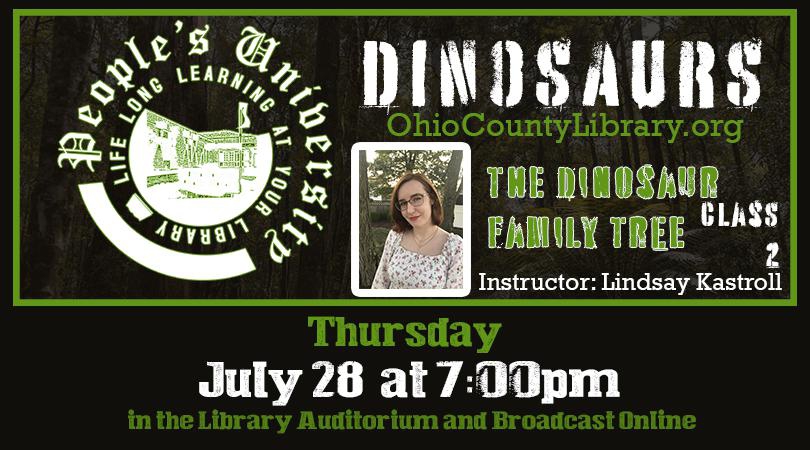 People's University: Class 2: The Dinosaur Family Tree