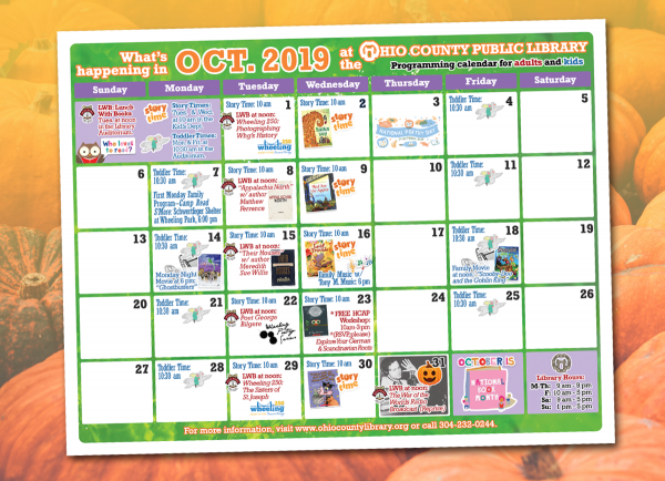 October 2019 OCPL Programming Calendar Available