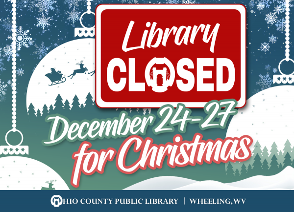 Library Closed December 24-27 for Christmas