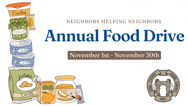 Donate to the Neighbors Helping Neighbors Food Drive at OCPL!