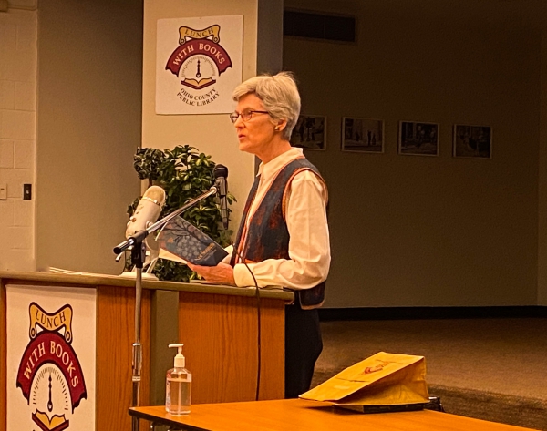 From Lunch with Books: Bonnie Thurston Comforts Audience with Poetry