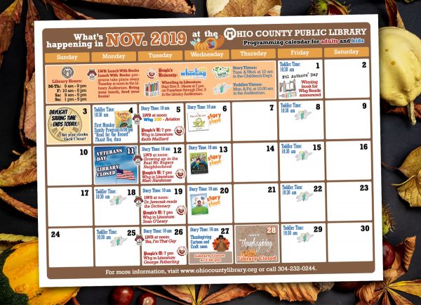 November 2019 OCPL Programming Calendar Available