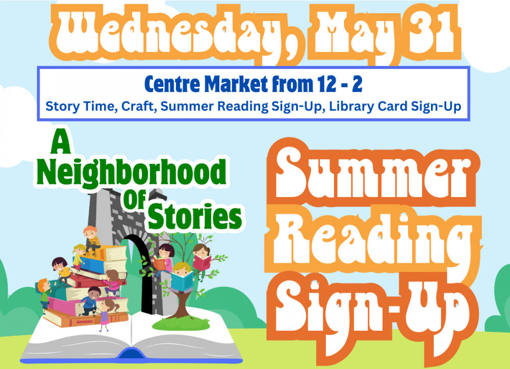 Summer Reading Registration at Centre Market