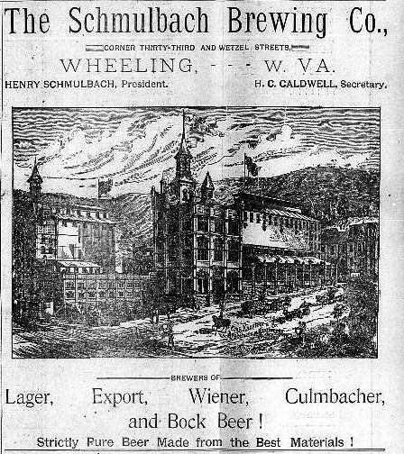 Newspaper Advertisement for Schmulbach Brewing, 1891