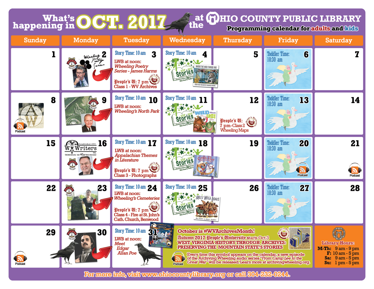 OCPL Programming Calendar: September 2017