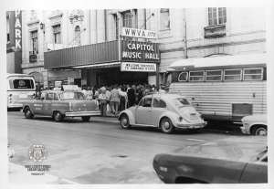 Capitol Music Hall During Truckers Jamboree and Expo. Photo from the Ohio County Public Library Archives. 