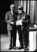 Young receiving a 1998 WV History Hero Award