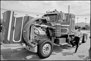 Kenworth Truck at 1974 Wheeling Truckers Jamboree. Photo by Bill Burke. Photo Copyright Owner: Bill Burke. Photo From the Ohio County Public Library Archives.