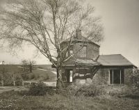 Stone and brick toll houses stood every 15 miles on the old National Road, with milestones in between. This one still stands about 5 miles beyond West Alexander.