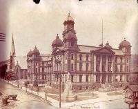 The old City Building stood on the northeast corner of Chapline and 16th Streets.