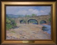 Paintings of Old Wheeling by John Joseph Owens: S Bridge (Ohio County Public Library Special Collections, Wheeling, WV)