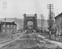 W.C. Brown Photo #52: Suspension Bridge from Wheeling Island