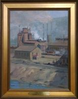 Paintings of Old Wheeling by John Joseph Owens: Top Mill (Ohio County Public Library Special Collections, Wheeling, WV)