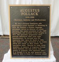 Pollack's Wheeling Hall of Fame plaque.