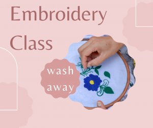 Teen Time: Wash Away Embroidery Class