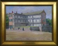 Paintings of Old Wheeling by John Joseph Owens: French's Tavern (Ohio County Public Library Special Collections, Wheeling, WV)