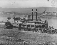 The photo of the side wheel packet Chesapeake which assisted in moving the State Capitol from Wheeling to Charleston. From the W. C. Brown Collection of the Ohio County Public Library Archives.