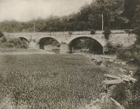 The old bridge at the foot of the St. Clairsville Hill.