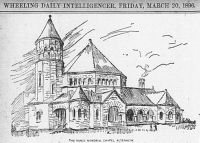 Architects' Drawing of Vance Memorial Church, Wheeling