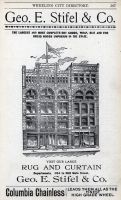 Advertisement for the Geo E. Stifel Co. from the 1901-1902 Callin’s Wheeling City Directory.