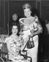 Rosemary Front (left), with her friend, opera star Eleanor Steber. OCPL Archives.