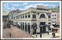 Postcard of the New Market Auditorium in Wheeling, WV. OCPL Archives.
