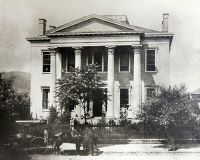 The Sweeny Mansion. Built about 1849 by Thomas Sweeney, founder of one of the important early glass companies. Formerly stood at 847 Main Street.