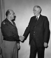 Col. Julian G. Hearne (left) was a lawyer, Army officer in WWII, and the writer of one of West Virginia's official state songs. Image courtesy W.V. and Regional History Collection at West Virginia University.